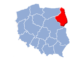 Poziția regiunii Podlasia