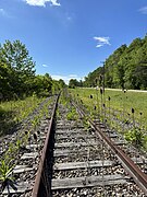 A defunct railroad in Peebles