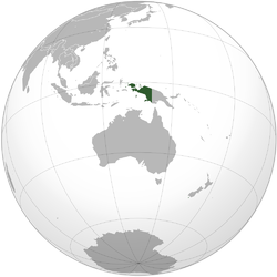 Alankomaiden Uuden-Guinean sijainti