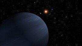 Představa umělce o planetárním systému 55 Cancri