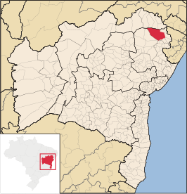 Kaart van Jeremoabo
