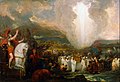 Image 1Joshua passing the River Jordan with the Ark of the Covenant, by Benjamin West (from Wikipedia:Featured pictures/Culture, entertainment, and lifestyle/Religion and mythology)