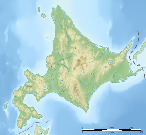 オンネトーの位置（北海道内）