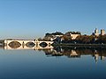 The bridge over the River Rhône at Avignon