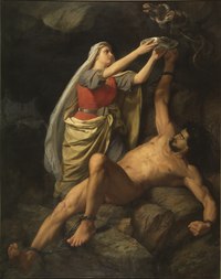 Loki et Sigyn, de Mårten Eskil Winge (1863).