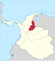 L'État souverain de Santander en 1863.