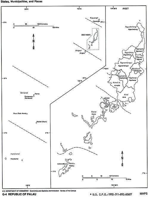 16 states of Palau