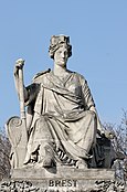 The statue Brest in Place de la Concorde.