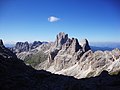 Dalla ferrata Antermoia, bellavista su Catinaccio,torri del Vajolet e Re Laurino - panoramio.jpg4 000 × 3 000; 2,94 MB