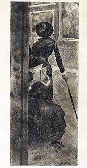 Mary Cassatt v Louvru: Galerija slik Degas, c. 1879-80