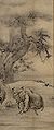 狩野永徳『許由巣父図』のうち巣父図（東京国立博物館）