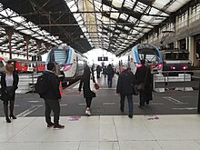 Deux automotrices Regio 2N à Paris-Gare-de-Lyon