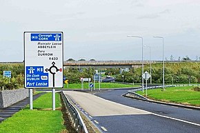 R433 road approaching junction with M8 motorway, near Clogh, Co. Laois (geograph 5911964) (cropped).jpg