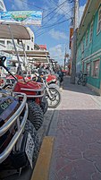 Golfcart parking lot, Main Street