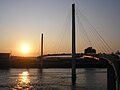 Kerrey Pedestrian Bridge at sunset