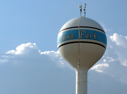 The Cissna Park water tower