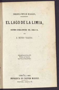 El lago de la Limia, 1861.