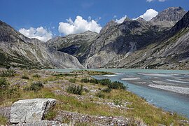 Hügelige Grundmoränenlandschaft beim Triftsee.