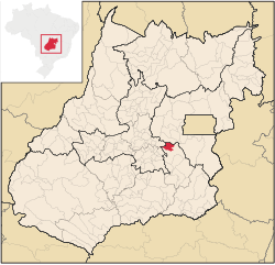 Localização de Gameleira de Goiás em Goiás