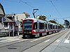 A train at Broad and Plymouth, 2023