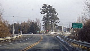 Intersection of Routes 112 and 253 in Dudswell.