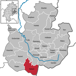 Läget för Kalbach i Landkreis Fulda