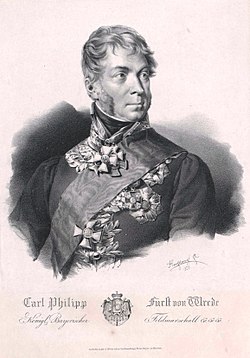 Carl Philipp von Wrede (Franz Hanfstaengl litográfiája, 1828)