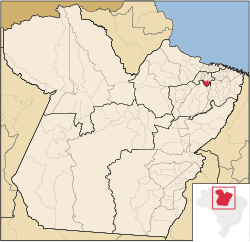 Localização de Bujaru no Pará