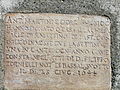 Lapide con iscrizione del 1644