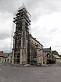 Église Saint-Rémi en restauration, juin 2015.