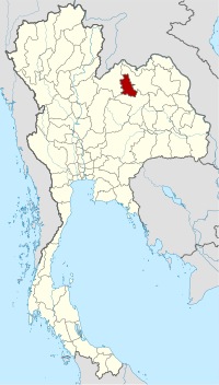 Nongbua Lamphu'nun Tayland'daki konumu
