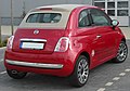 Fiat 500C кабріолет, вид ззаду