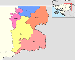 Regione di Gabú – Mappa