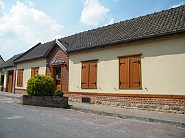 The town hall in Hérissart