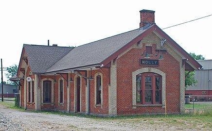 Historic Holly Union Depot, built 1886