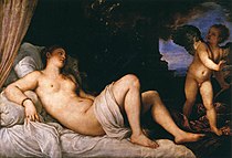 Danae by Titian. c. 1545