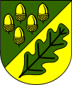 Blatt und Eicheln im Wappen von Neu-Eichenberg, Hessen