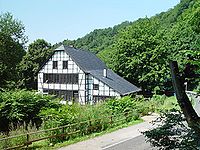 Cottage (Kotten o Katen) vicino a Solingen, in Germania, usata come casa per le vacanze