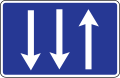 Driving directions in lanes