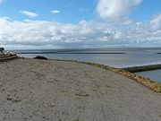 Blick von der Nordecke der Leybucht nach Süden