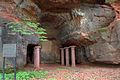 Een mithraeum op de Halberg in Saarbrücken, Duitsland