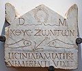 Image 23A 3rd-century funerary stele is among the earliest Christian inscriptions, written in both Greek and Latin. (from Roman Empire)