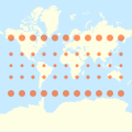 Image 43The Mercator projection with Tissot's indicatrix of deformation. (The distortion increases without limit at higher latitudes) (from Scale (map))