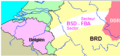 Image 13Map showing the area of West Germany occupied by Belgian forces after the Second World War, known as FBA-BSD (from History of Belgium)