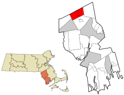 Location in Bristol County in Massachusetts