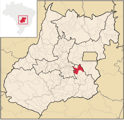Localização de Silvânia em Goiás