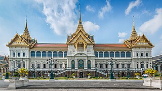 The Chakri Maha Prasat, Hybrid-style built in King Rama V period, located at Grand Palace