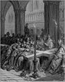 Поклонение на Животворния Кръст, след превземането на Светия Град от християните – гравюра от Густав Доре