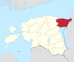 Ida-Virumaa – Localizzazione