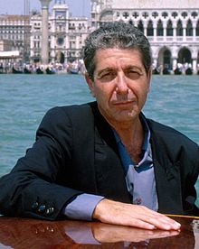 Leonard Cohen in Venice, shown from the chest up